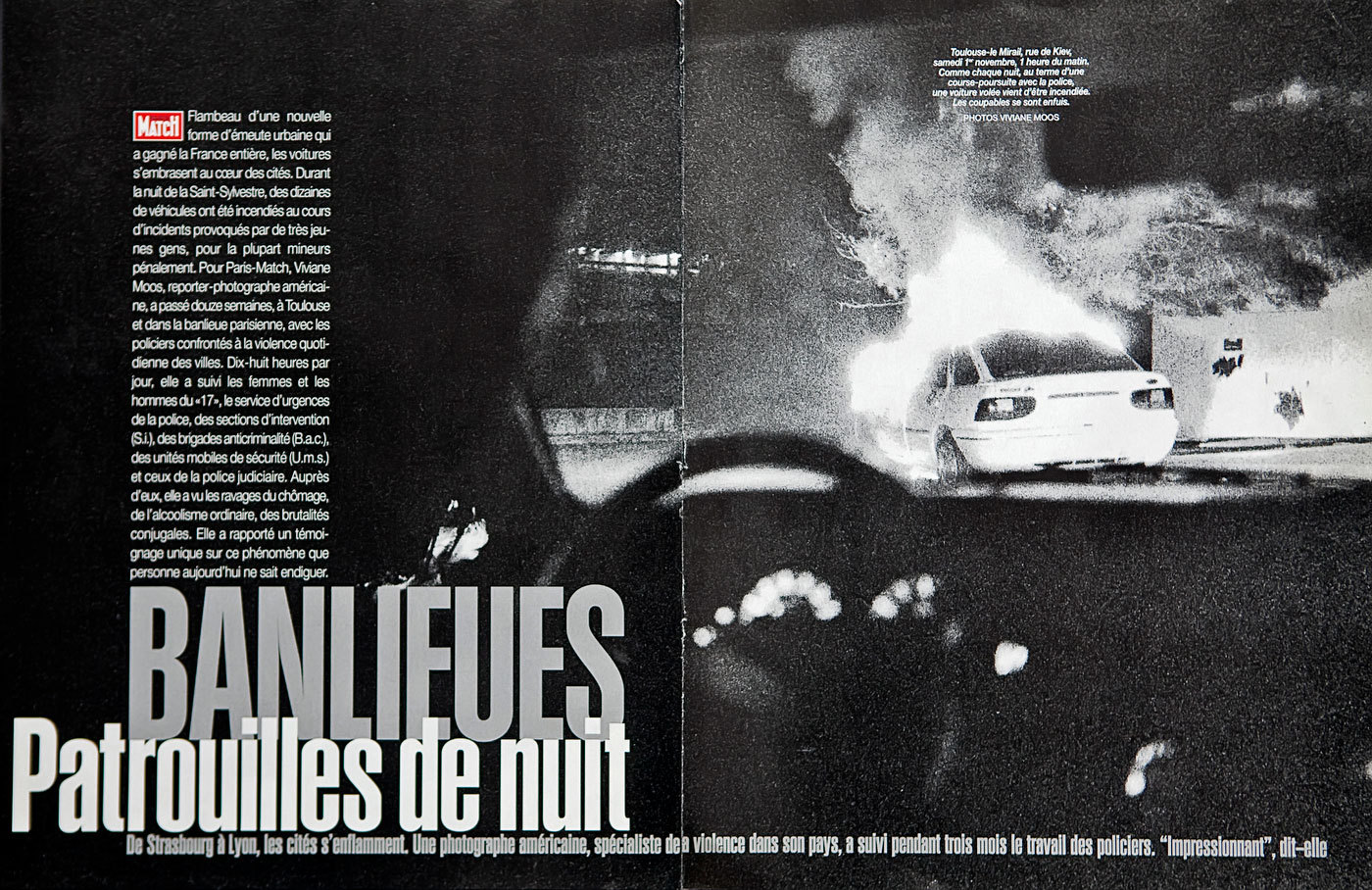Police Work, Social Unrest. Paris Match, France : TEAR SHEETS : Viviane Moos |  Documentary Photographer