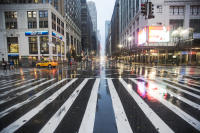 Herald Square during Hurricane Sandy  - © Viviane Moos