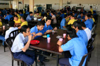 Nissan company lunch room, Malaysia - © Viviane Moos